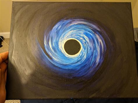 Astrophysicist here girlfriend gave me this beautiful drawing of a black hole for Valentine's