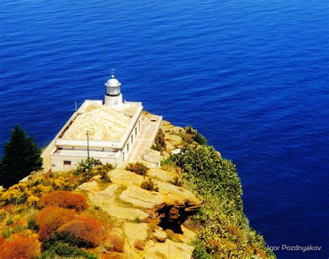 "A Lighthouse. Island of Ustica, Sicily, Italy" by Igor Pozdnyakov | Redbubble