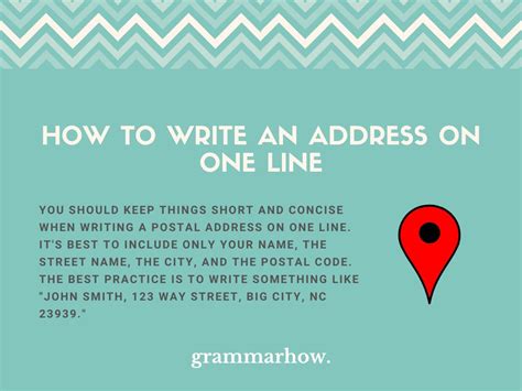 How to Write an Address on One Line (Helpful Examples)