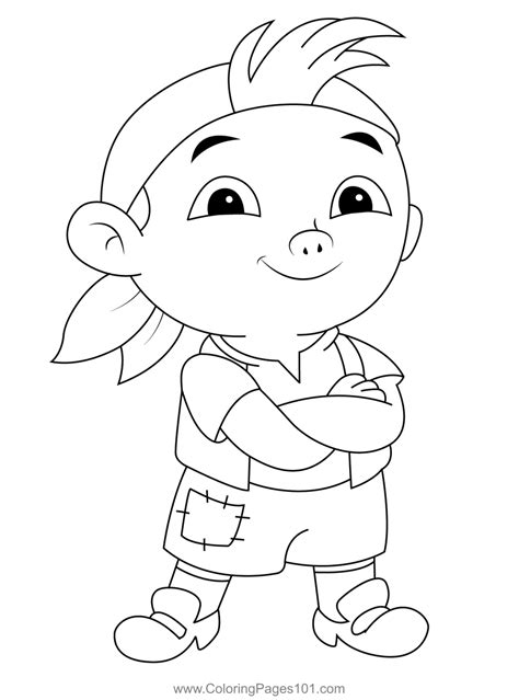 Cubby Style Coloring Page for Kids - Free Jake and the Never Land ...