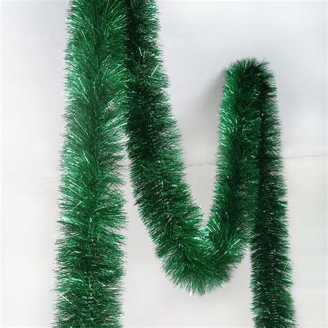 Green Deluxe Tinsel Garland - 100mm x 5.5m – Glook Australia