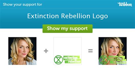 Extinction Rebellion Logo - Support Campaign | Twibbon