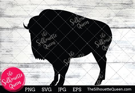 Bison Silhouette Graphic by thesilhouettequeenshop · Creative Fabrica