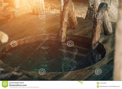 Spa Area in Nature, Bath, Swimming, Closeup Stock Image - Image of ...