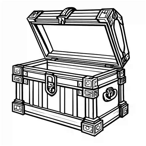 Treasure Chests Printable Coloring Book Pages for Kids