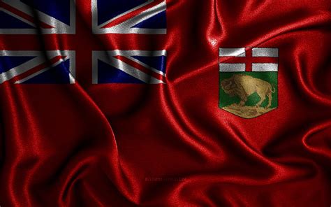 Manitoba flag, , silk wavy flags, canadian provinces, Day of Manitoba ...