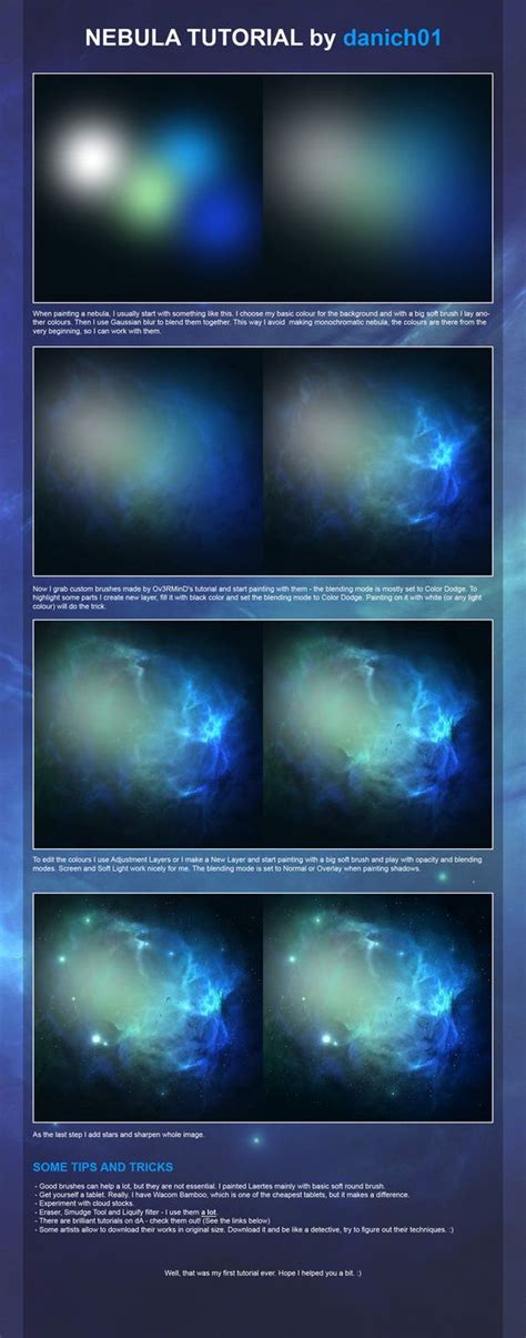 Nebula tutorial by danich01 on deviantART | Пейзажи, Компьютерная ...