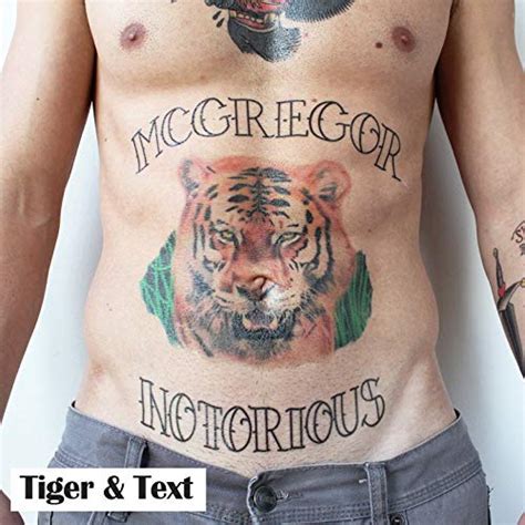 Amazon.com : Conor McGregor Tattoos (Tiger & Text) - Conor McGregor ...