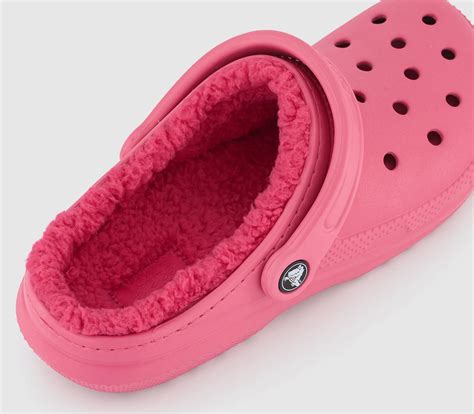 Crocs Classic Lined Clogs Hyper Pink - Flat Shoes for Women