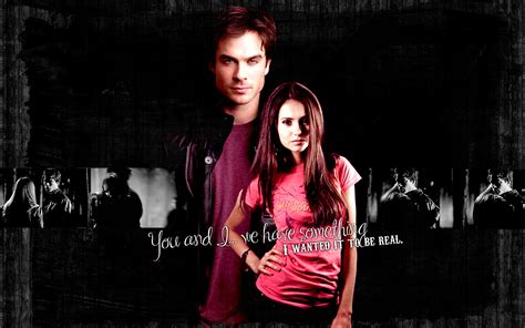 Damon & Elena Wallpaper - Damon & Elena Wallpaper (24498181) - Fanpop