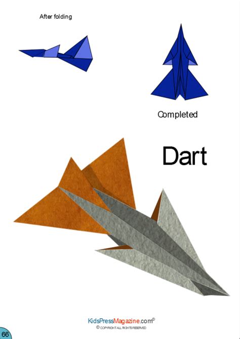 Paper Airplane Instructions – Dart - KidsPressMagazine.com