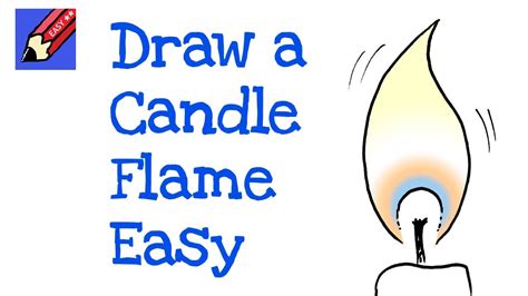 How to Draw a Candle Flame Real Easy - YouTube