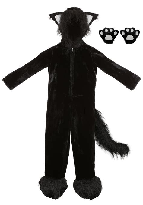 Premium Black Cat Costume for Kids