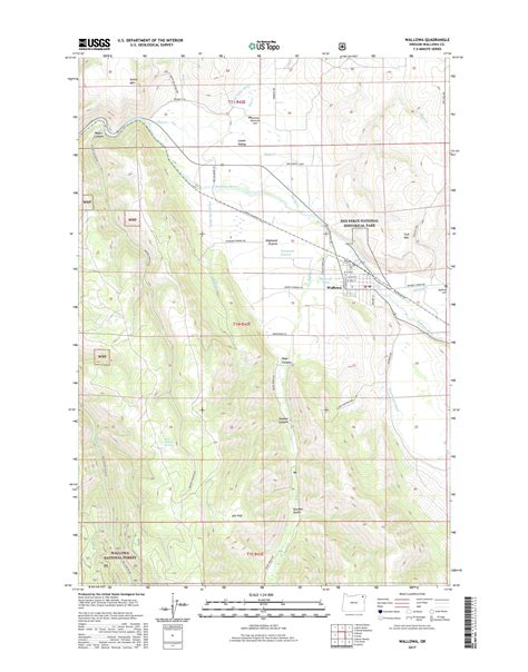 MyTopo Wallowa, Oregon USGS Quad Topo Map