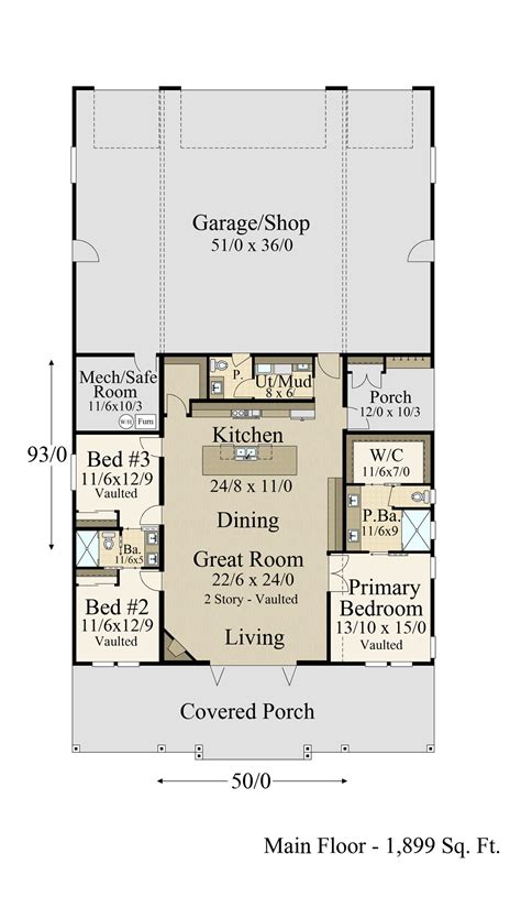 Small Barndominium Floor Plans