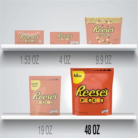 REESE'S PIECES Peanut Butter Candy, 48 oz Bulk Bag