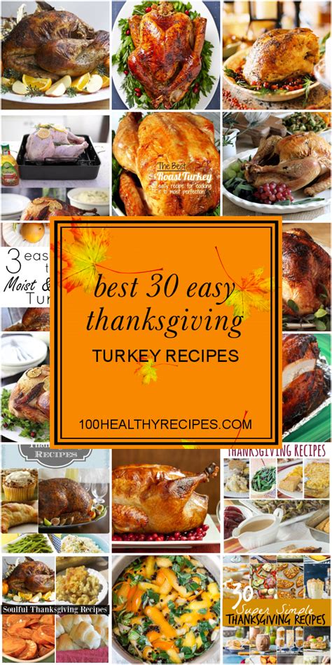 Best 30 Easy Thanksgiving Turkey Recipes - Best Diet and Healthy ...