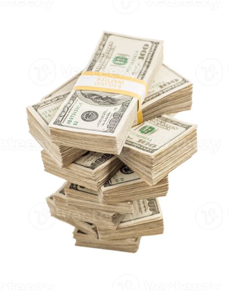 Transparent PNG stacks of one hundred dollar bills. 16475568 PNG