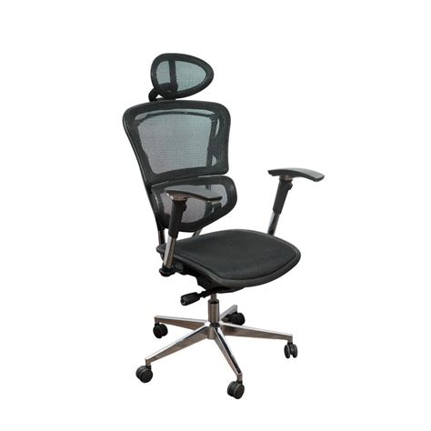 ErgoMax Ergonomic Black Adjustable Executive Office Swivel Chair with ...