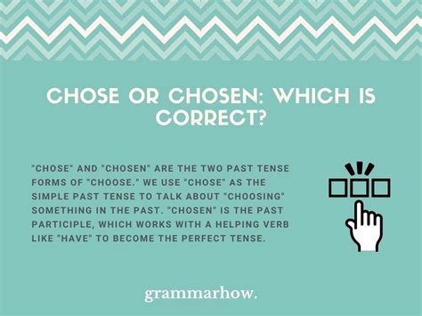 Chose vs. Chosen: Which Is Correct? (Helpful Examples)