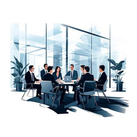 Premium Vector | Business meeting vector