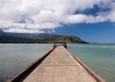 Pier at Hanalei Bay on Kauai Photograph by Steven Heap - Fine Art America