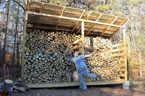 Firewood Storage: Why We Built A Woodshed • New Life On A Homestead ...