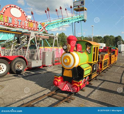 Kids Train Ride editorial stock image. Image of railway - 20791039