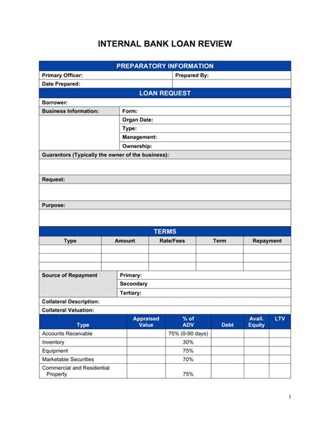 Bank Loan Application Form and Checklist (Download)