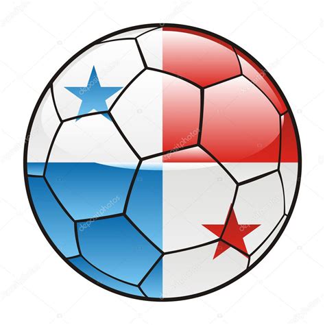 Panama flag on soccer ball — Stock Vector © pilgrimartworks #3505731