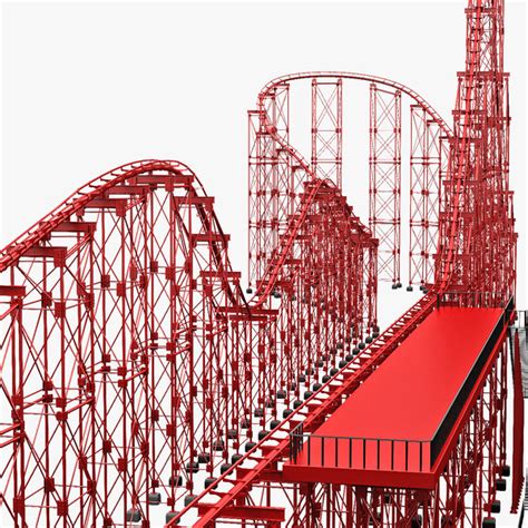 free roller coasters 3d model