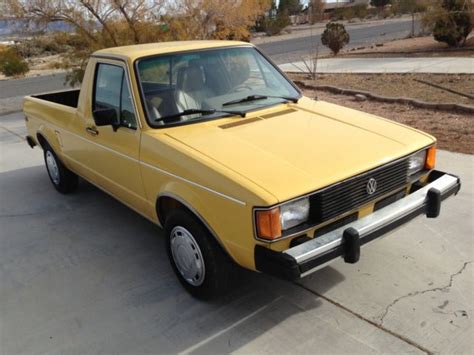 Fully Restored 1981 Volkswagen Rabbit Pickup 1.9 Diesel Sunbrite Yellow for sale: photos ...