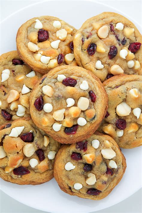 Cranberry White Chocolate Macadamia Nut Cookies - Baker by Nature