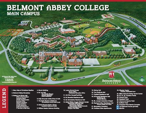 Belmont Abbey College | Campus Map