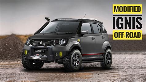 Modified Maruti Suzuki Ignis | Off-road | 4X4 Modification | Ignis Dark ...