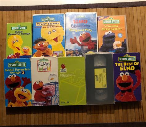 Sesame Street Vhs Lot Of 8