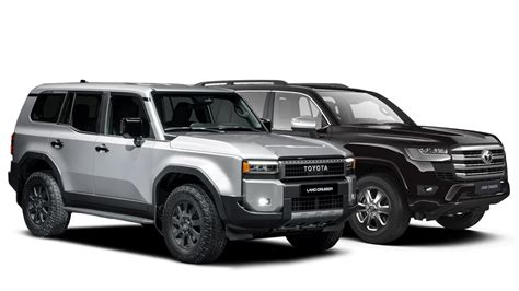 Size comparo: 2024 Toyota Land Cruiser Prado 250 vs LC300