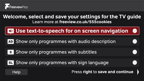 Accessible TV Guide - compatible devices | Freeview