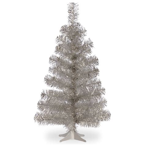 3' Silver Tinsel Tree - Walmart.com - Walmart.com