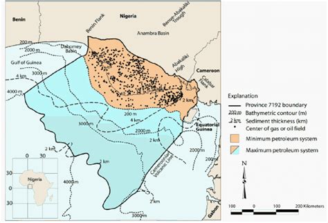 Map of Niger Delta showing province outline (USGS open file report,... | Download Scientific Diagram