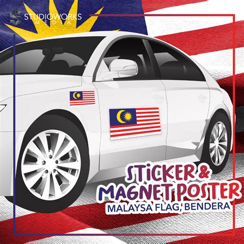 Magnet & Sticker Poster Malaysia Flag Bendera Merdeka | Shopee Malaysia