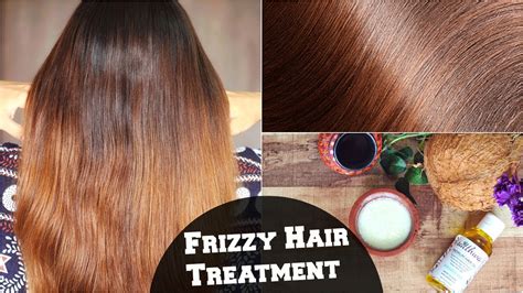 Frizzy Hair Treatment For Dry & Damaged Hair Naturally At Home / Get Shiny, Silky, Smooth Hair ...