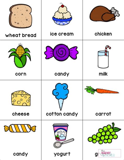 Healthy Foods Worksheet [FREE DOWNLOAD] – The Super Teacher