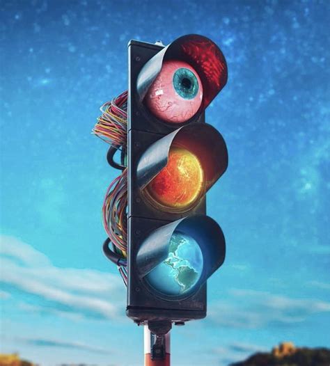 The traffic light visual art : r/woahdude