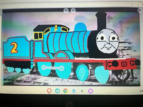 Edward the blue engine by Brookszimmerman09 on DeviantArt