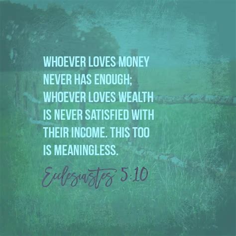 Daily Verse: Ecclesiastes 5:10 | SPIRIT 105.3