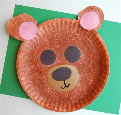 Fuzzy Brown Bear Craft | Bear crafts, Brown bear and Preschool art