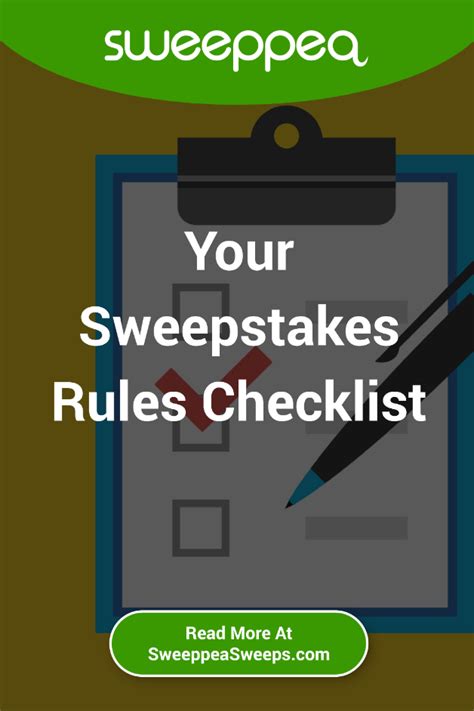 Your Sweepstakes Rules Checklist - Official Rules Center