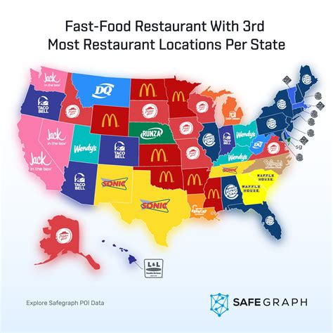 Fast Food Chains With The Most Locations Per State (#2 Most Popular ...