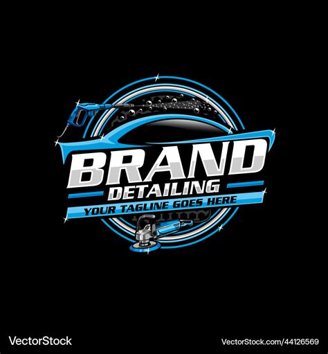 Detailing car logo and car wash logo Royalty Free Vector